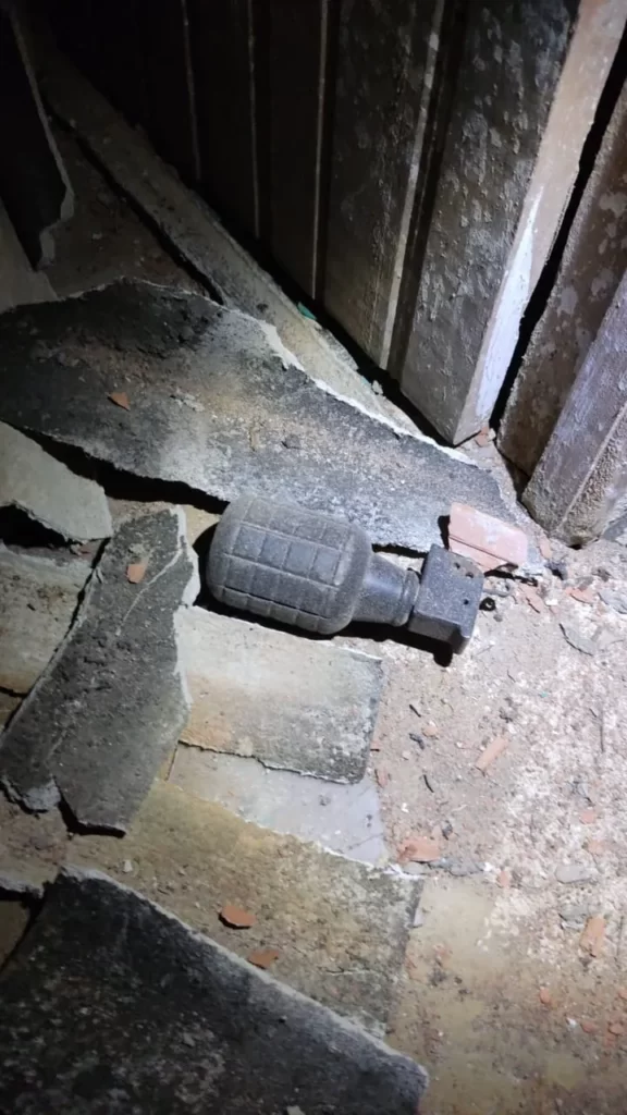 Granada é explodida após atuação da Core em São Francisco do Itabapoana