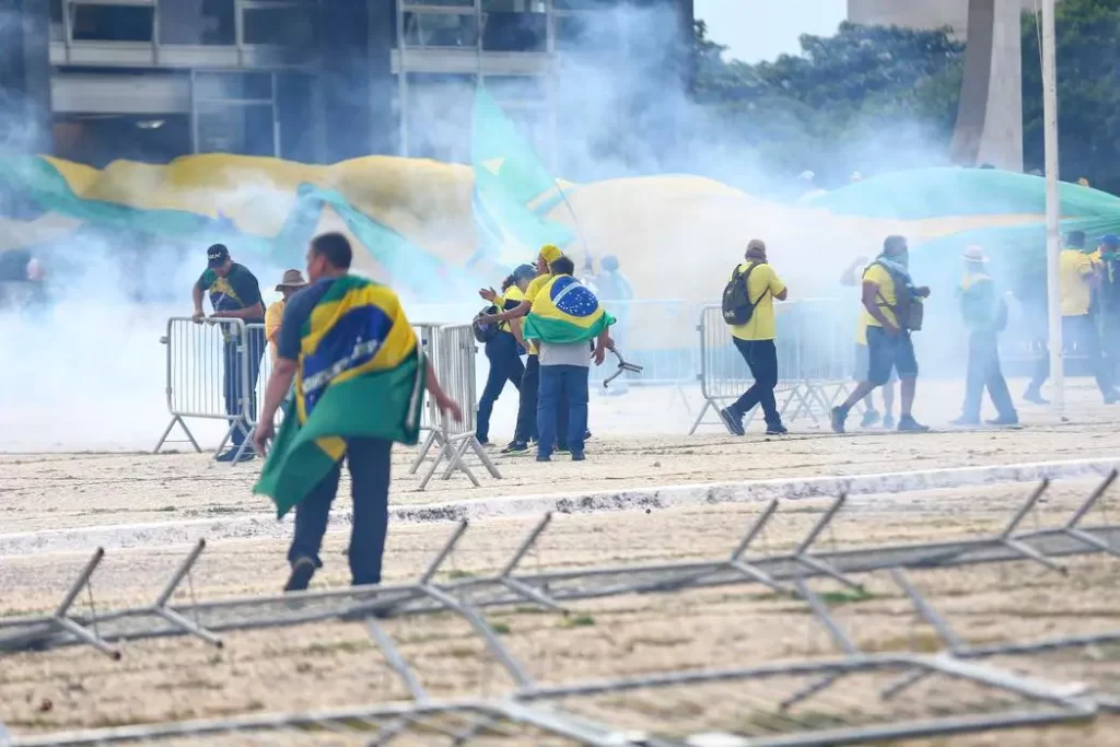 Suspeito de liderar vandalismo em Brasília é preso pela PF em Campos Foto: Marcelo Camargo/Agência Brasil