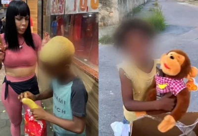 Influenciadoras que presentearam crianças com macaco de pelúcia e banana são condenadas a 12 anos de prisão Foto: Reprodução